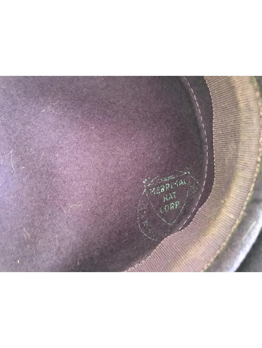 Vintage 1940s Wool Beret - New York Creations - Navy Blue Purple